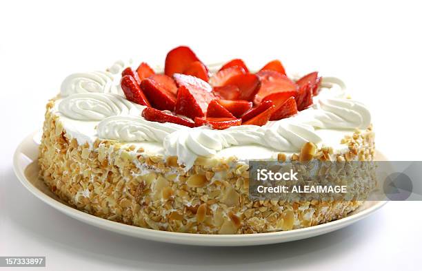 스트로우베리 케이크 케이크에 대한 스톡 사진 및 기타 이미지 - 케이크, 딸기 쇼트 케이크, 바닐라-양념류