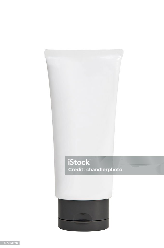 Nero cosmetici & bianco vuoto tubo - Foto stock royalty-free di Crema idratante