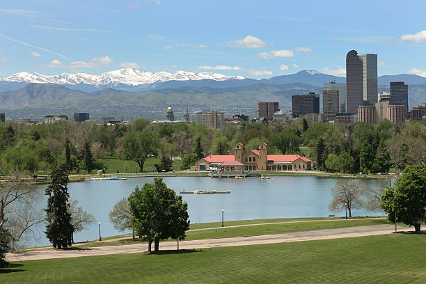 istock Denver’s City Park and Capitol with Rocky Mountains 157334329