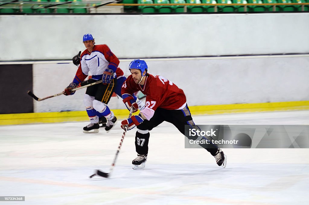 Hokej na lodzie działania - Zbiór zdjęć royalty-free (Bezpieczeństwo)