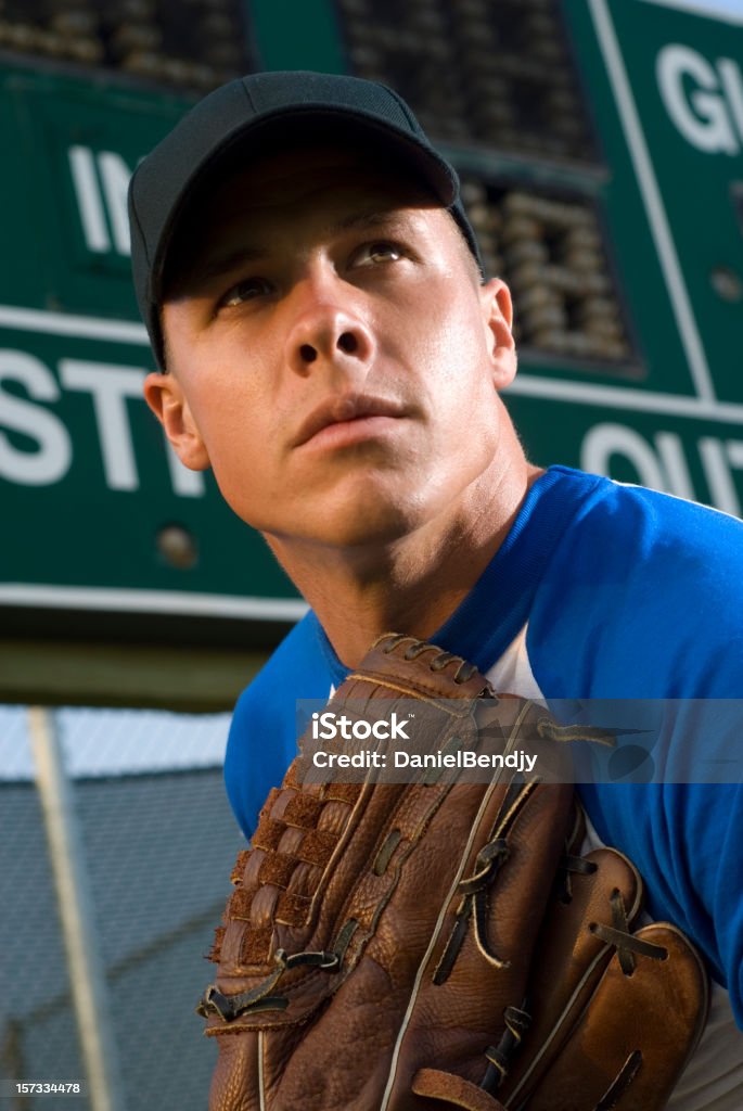 Baseball-Spieler - Lizenzfrei Anstrengung Stock-Foto