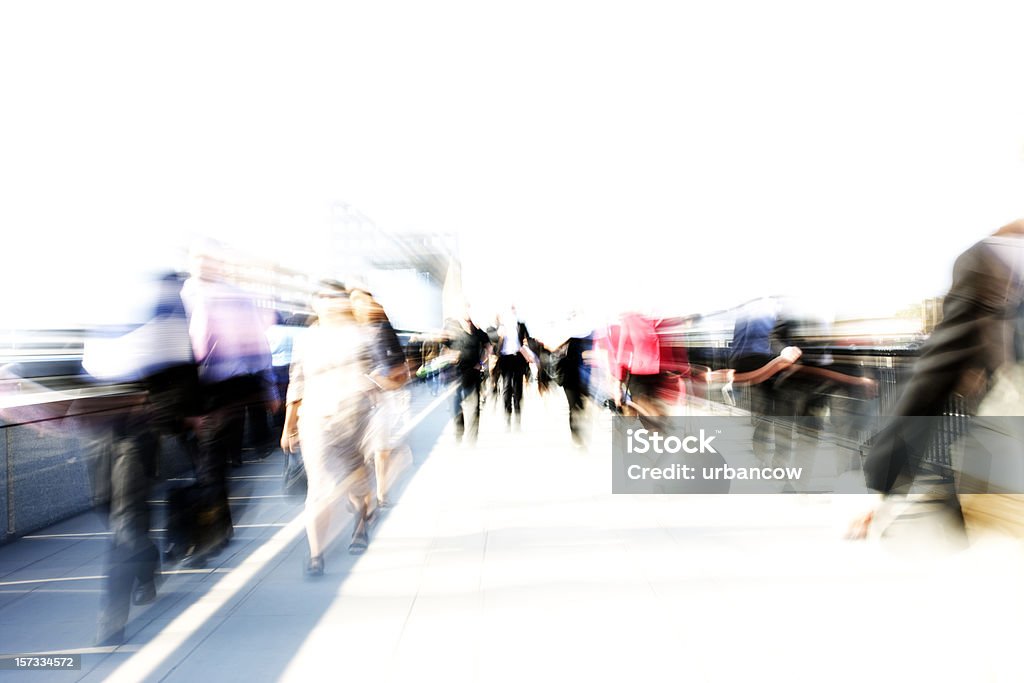 Pendler-Streifen - Lizenzfrei Menschenmenge Stock-Foto