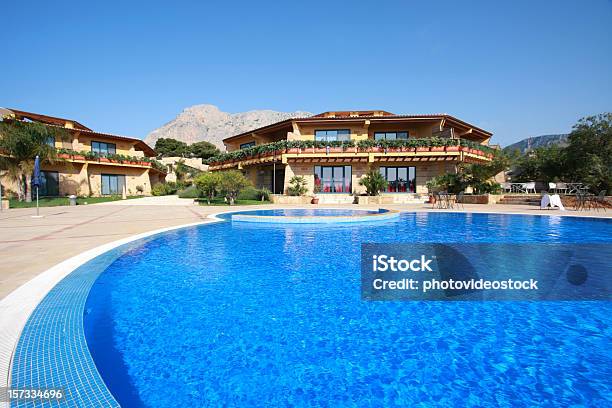 Luxury Villas With Swimming Pool Stock Photo - Download Image Now - Vacations, Villa, Blue