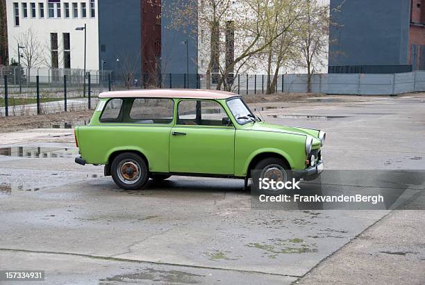 East German Trabbi Stock Photo - Download Image Now - Parking Lot, Vintage Car, Antique