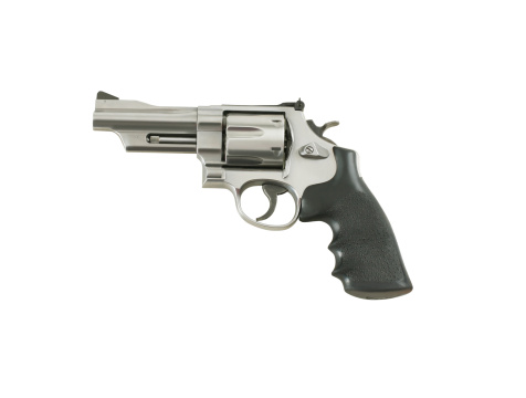 44 Magnum isolated on white with clipping path.