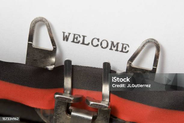 Bienvenido Foto de stock y más banco de imágenes de Cartel de bienvenida - Cartel de bienvenida, Color - Tipo de imagen, Comunicación