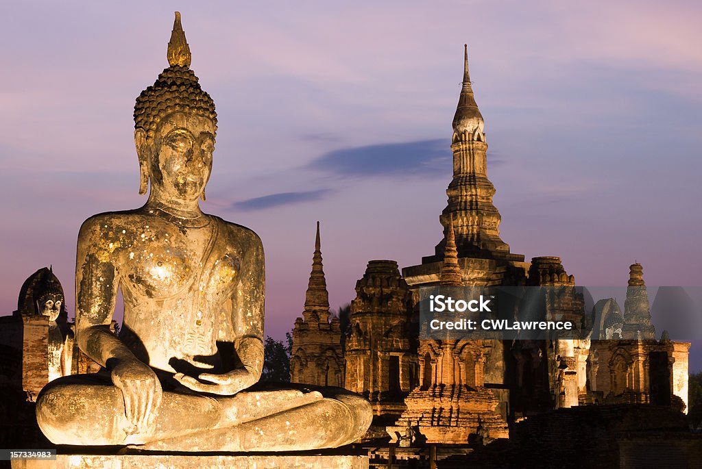 Sukhothai - Royalty-free Anoitecer Foto de stock