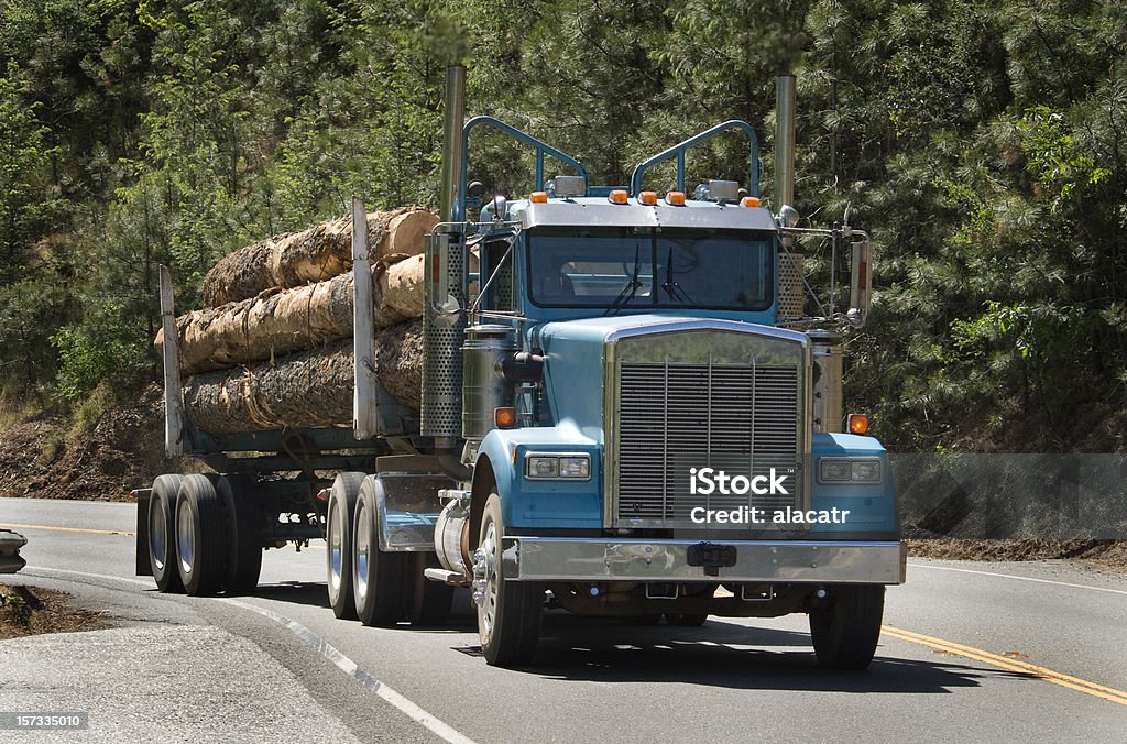 Camion di Log - Foto stock royalty-free di Industria forestale