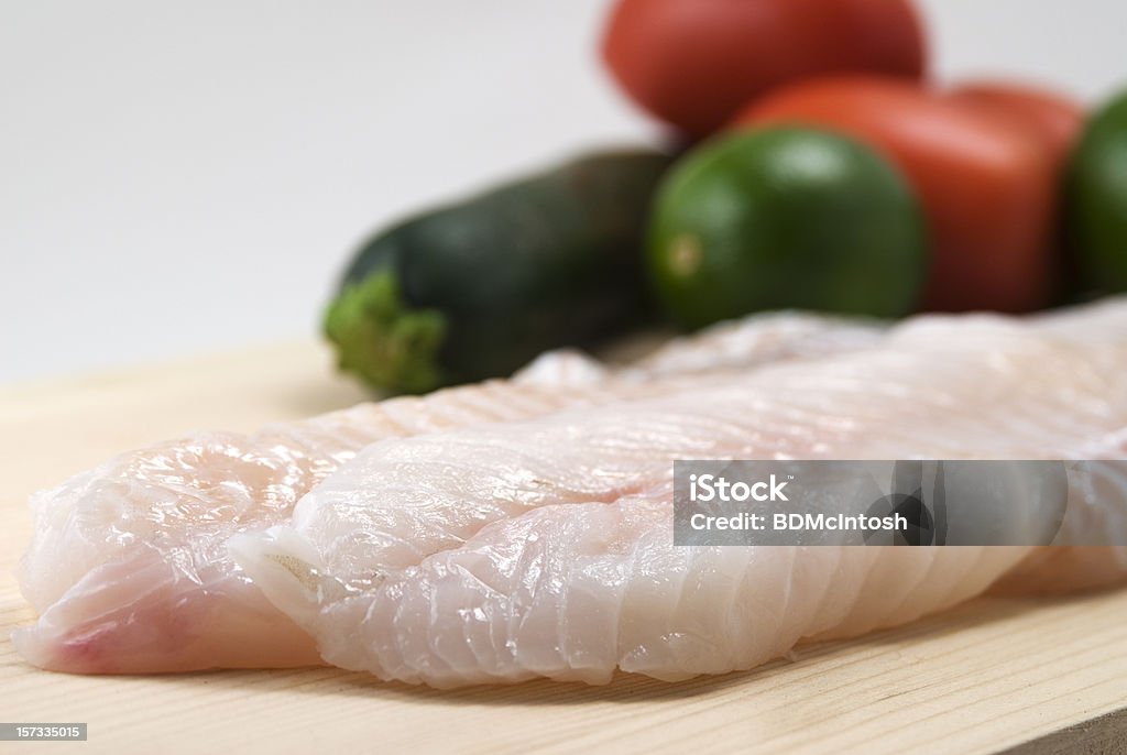 Pescado fresco (cod) filetes largos - Foto de stock de Bacalao libre de derechos