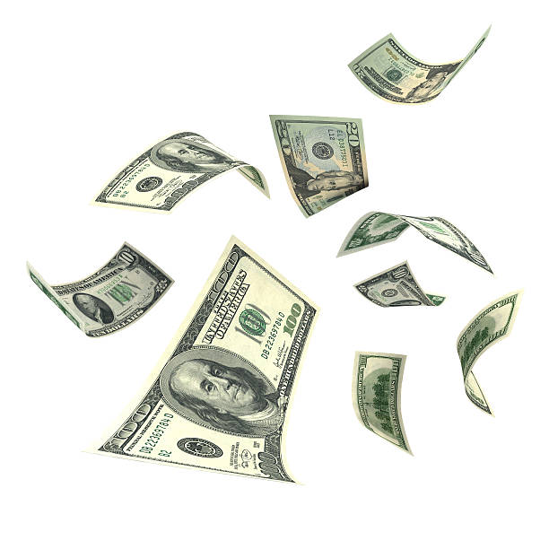 Falling Money (XXL)  flying stock pictures, royalty-free photos & images