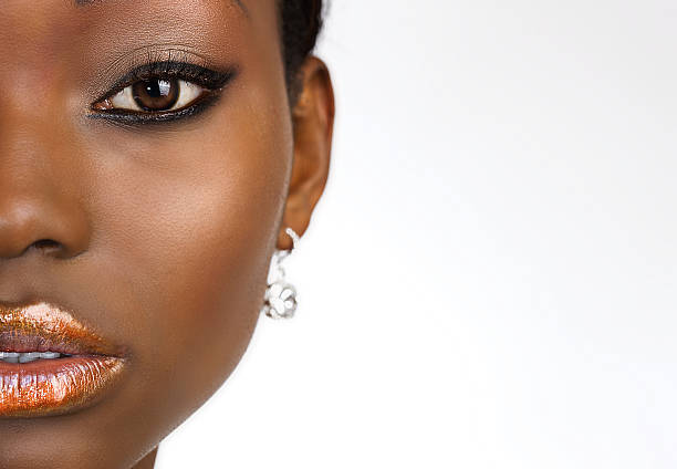 istock African American Beauty Portrait on White, Copy Space 157335254