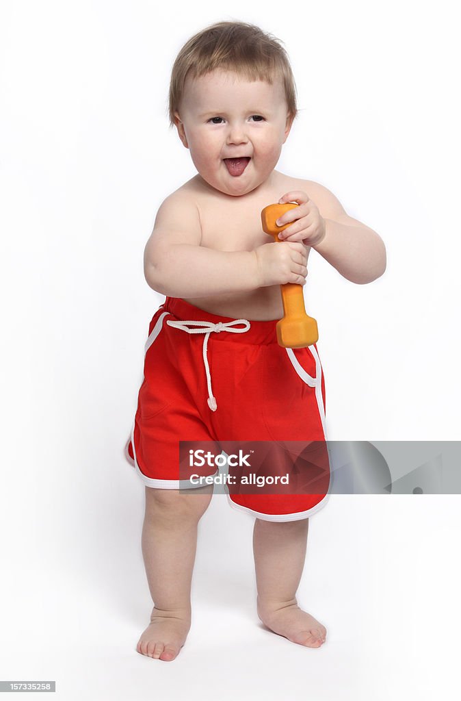 Sourire bébé amusant - Photo de Enfant libre de droits