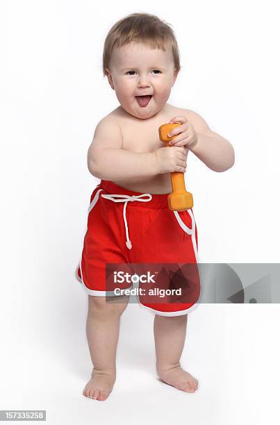 Foto de Diversão Sorriso De Bebê e mais fotos de stock de Criança - Criança, Esporte, Gordo