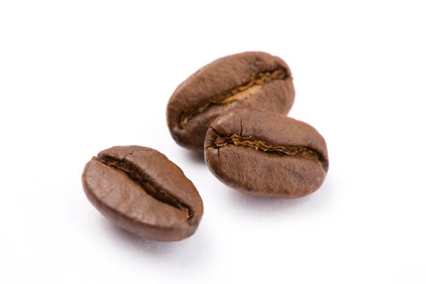 Heap of Coffee Beans isolated on white background