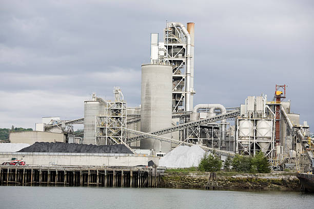 istock Concrete factory or cement heavy industry manufacturing 157335528
