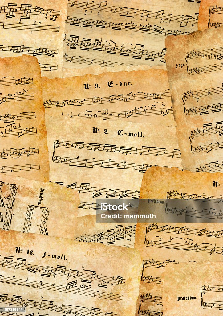 多くの古い楽譜 - 楽譜のロイヤリティフリーストックフォト