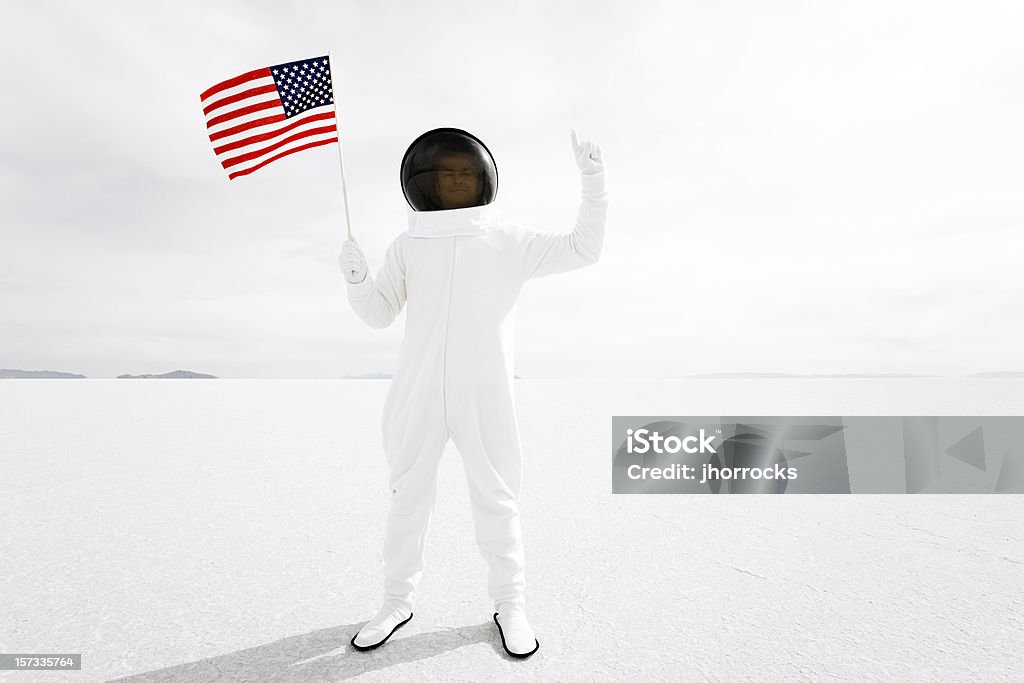 Patriótica estadounidense astronauta - Foto de stock de Astronauta libre de derechos