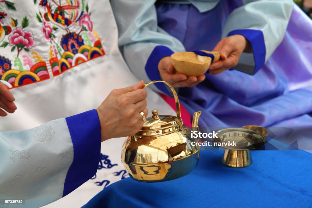 Boda tradicional de estilo coreano - Foto de stock de Corea libre de derechos