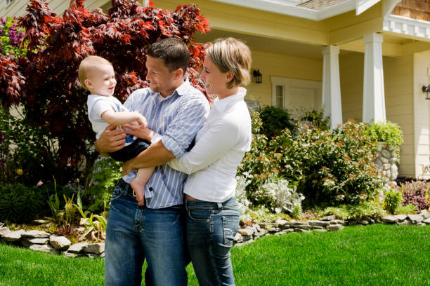 istock Young Family at Home 157335838