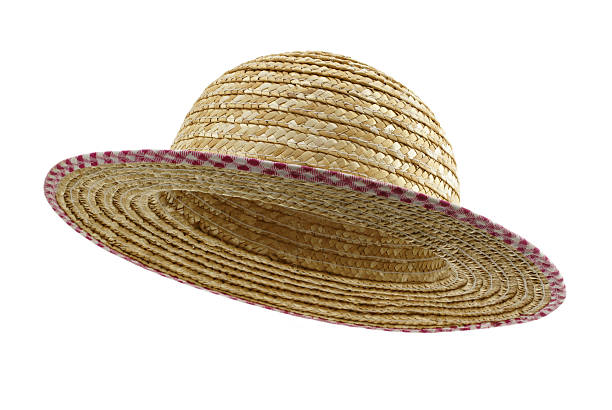 mujer en el sombrero de paja - sombrero de paja fotografías e imágenes de stock