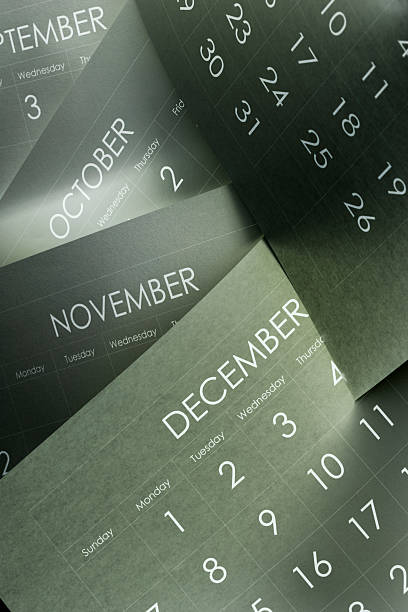 Calendar page with adhesive note