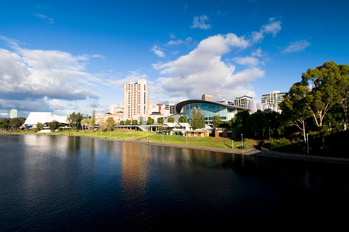 Central Adelaide across the River Torrens.