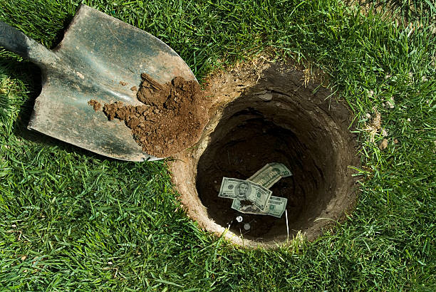 Savings Plan  dirt hole stock pictures, royalty-free photos & images
