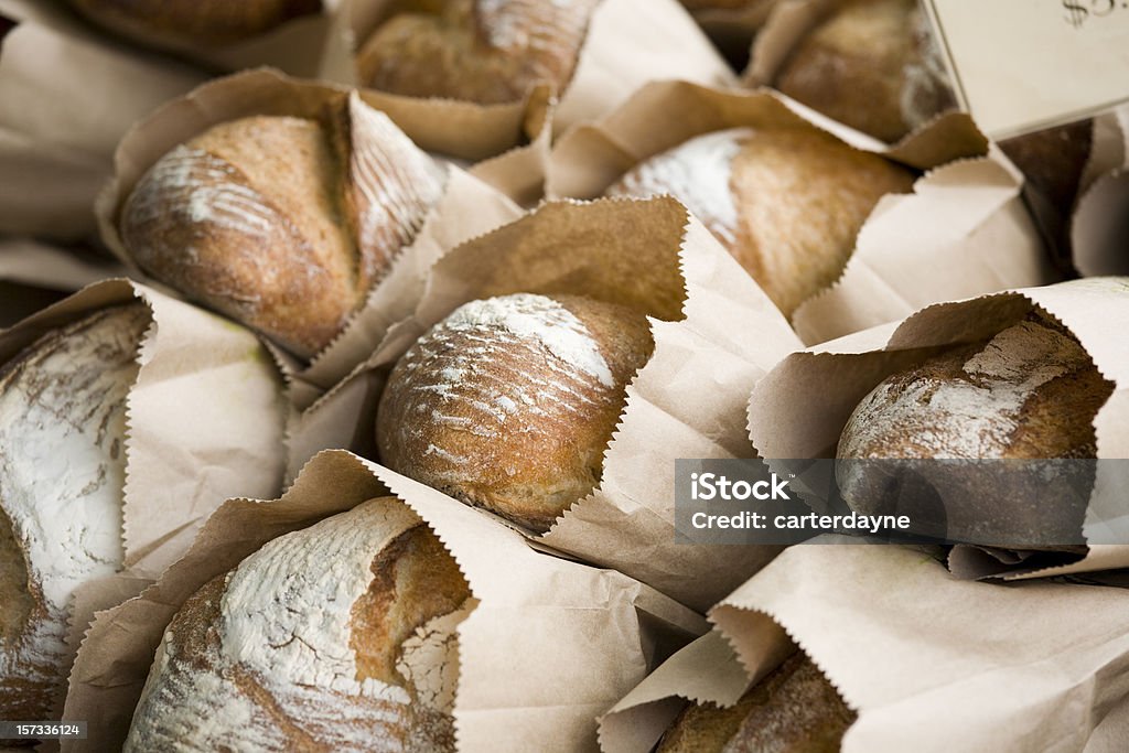 갓 구운 빵, 파머스 마켓 - 로열티 프리 빵 스톡 사진