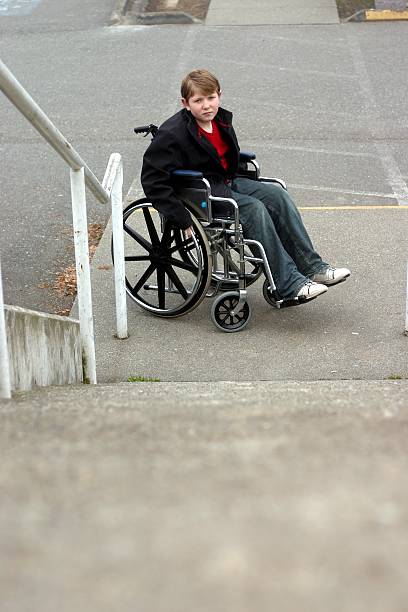 istock Wheelchair Inaccessable Stairs 157336149