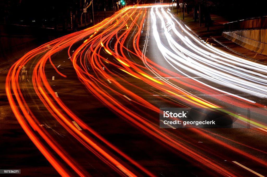 Trafic nocturne animée - Photo de Australie libre de droits