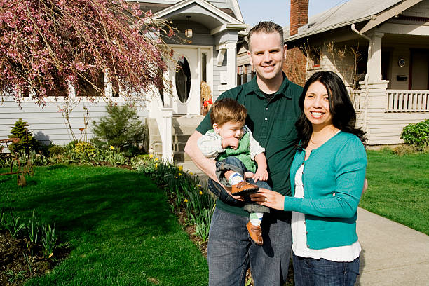 istock Young Family at Home 157336299