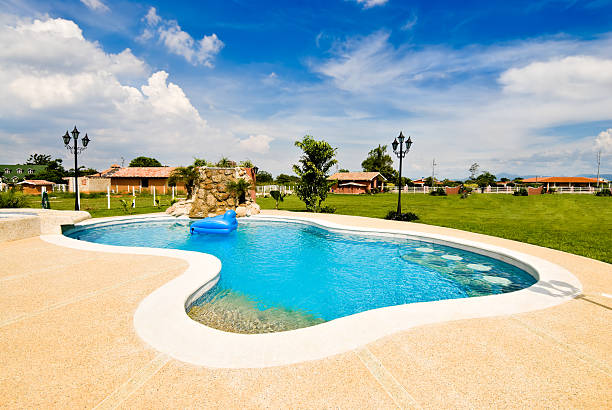 istock Tropical Resort Swimming Pool 157336314