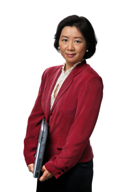 istock Asian businesswoman series - red jacket 157336321