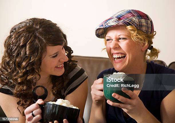 Young People In A Cafe Stock Photo - Download Image Now - 20-29 Years, 30-39 Years, Adult