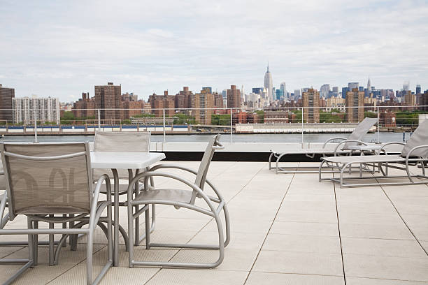 istock Rooftop Patio Terrace Overlooking New York City 157336779