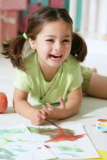 Little Girl Painting