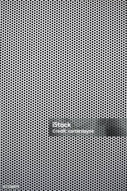 Mesh Metal Grate As Background Dots And Circles Stock Photo - Download Image Now - Metal, Black Color, Hole