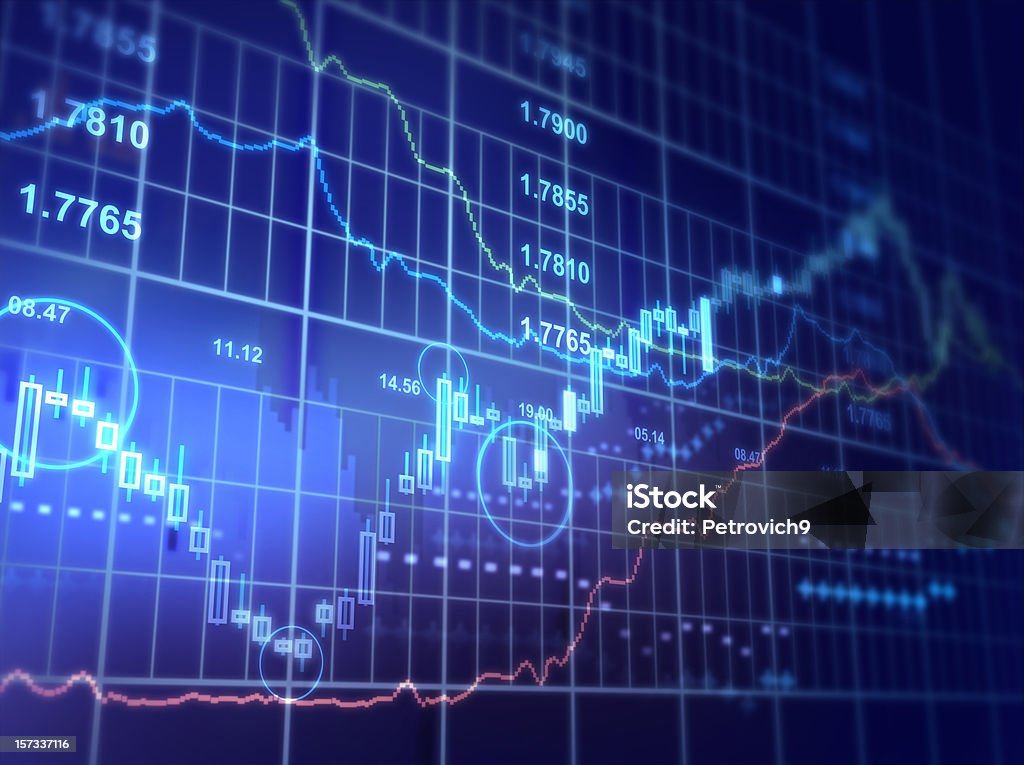 Financial Diagram  Abstract Stock Photo