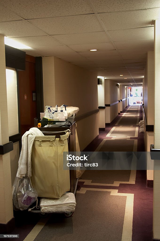 Service d'entretien ménager couloir de l'hôtel - Photo de Couloir libre de droits