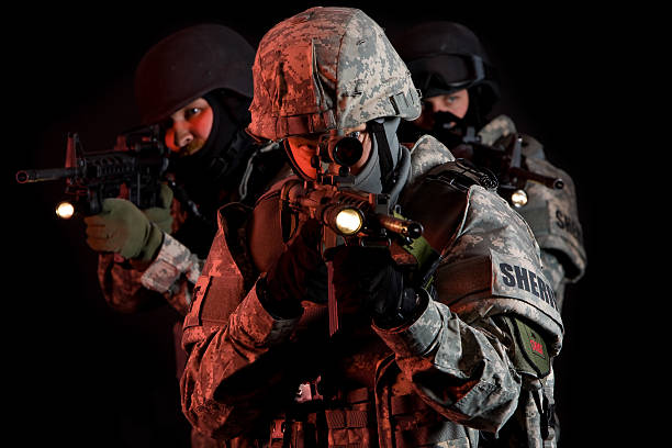 istock SWAT Team Under Cover of Darkness 157337209
