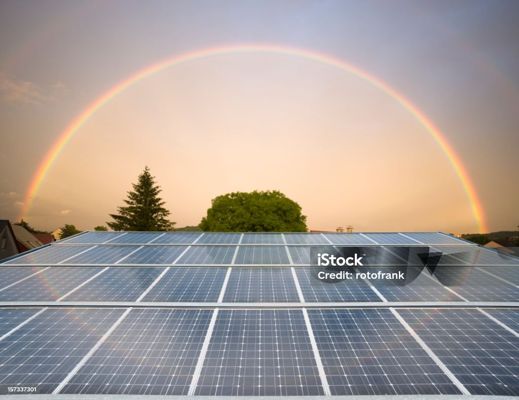 Solarkollektoren - Lizenzfrei Sonnenkollektor Stock-Foto