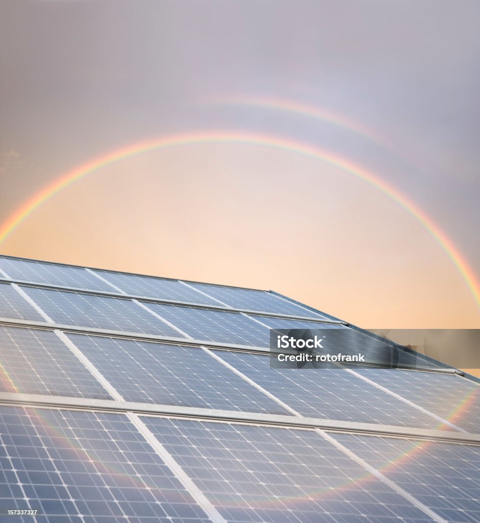 Photovoltaik (Bildgröße XXL erhältlich - Lizenzfrei Regenbogen Stock-Foto