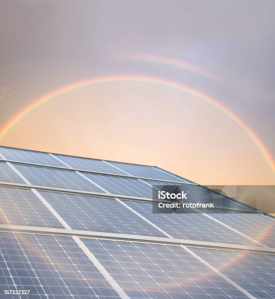 Photovoltaik Bildgröße Xxl Erhältlich Stockfoto und mehr Bilder von Regenbogen - Regenbogen, Sonnenkollektor, Blau