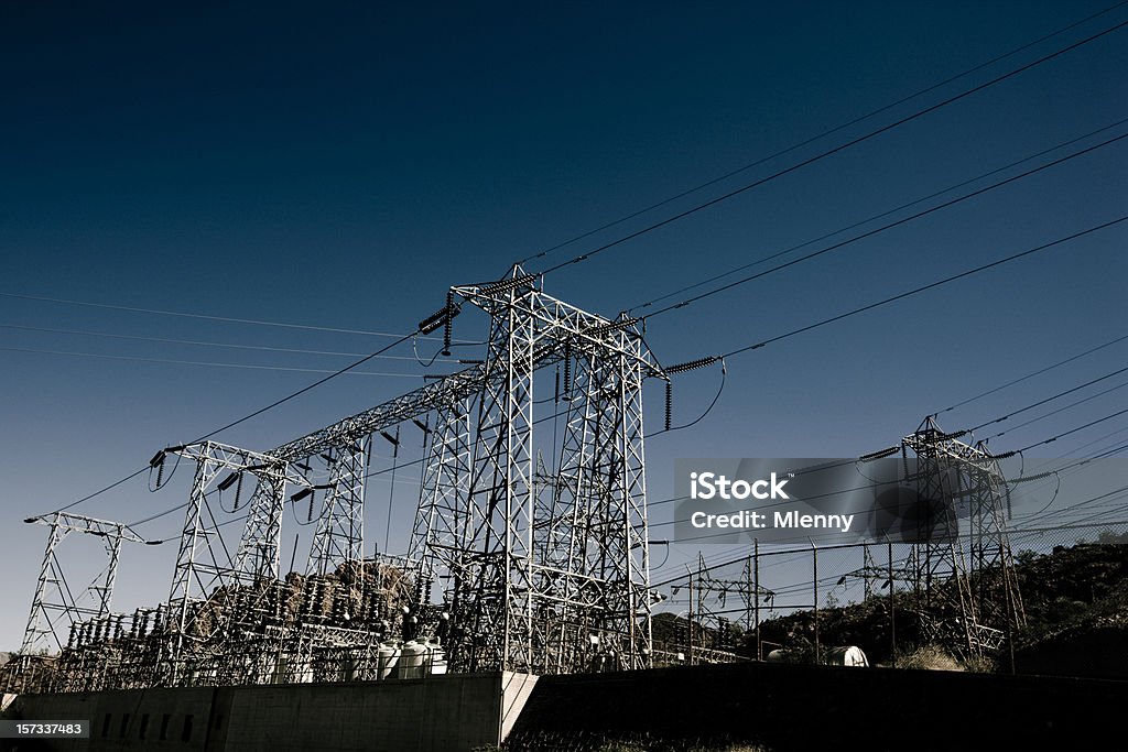 Electricity Power Station Series VI  Electricity Substation Stock Photo