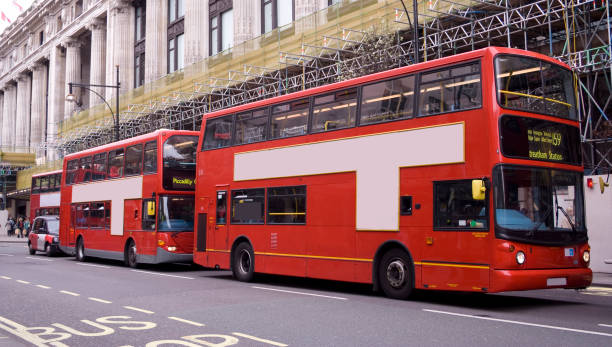 Los autobuses de Londres - foto de stock
