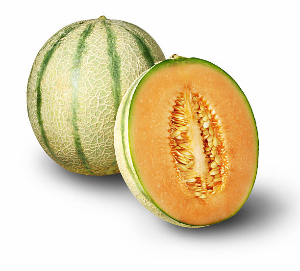 Fresh sweet melon on the wooden table