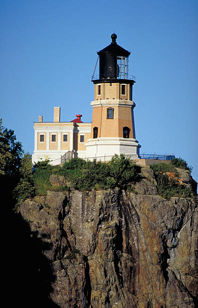 faro de split rock - split rock lighthouse fotografías e imágenes de stock