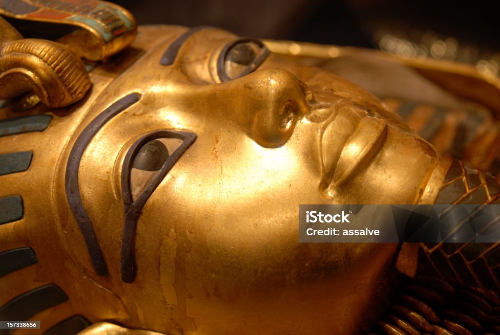 Masque de Toutankhamon, un pharaon égyptien - Photo de Masque mortuaire de Toutankhamon libre de droits