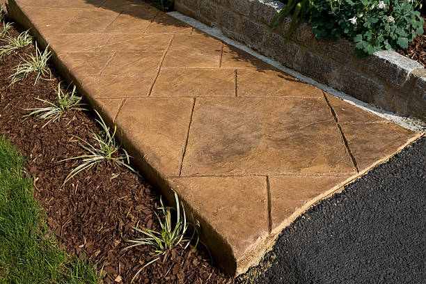 istock Stamped Concrete Sidewalk 157338693