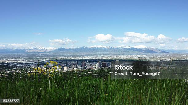 Salt Lake City Foto de stock y más banco de imágenes de Utah - Utah, Panorama urbano, Salt Lake City